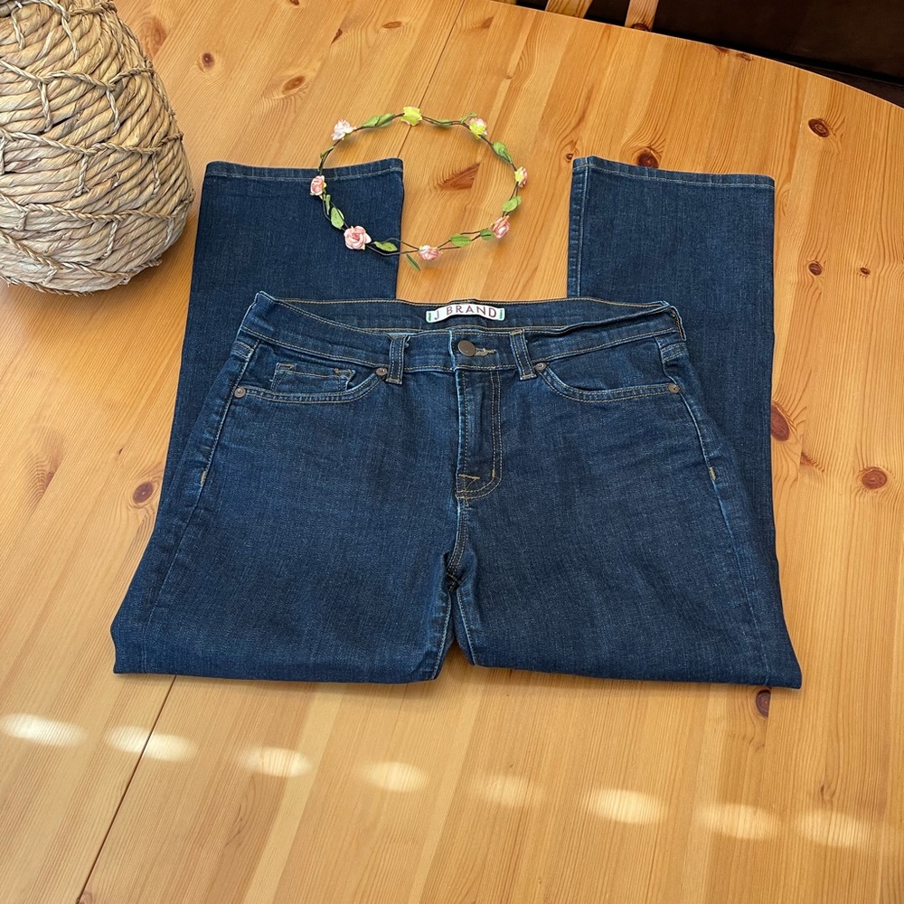 J Brand Wide Leg crop 5-pocket jeans
